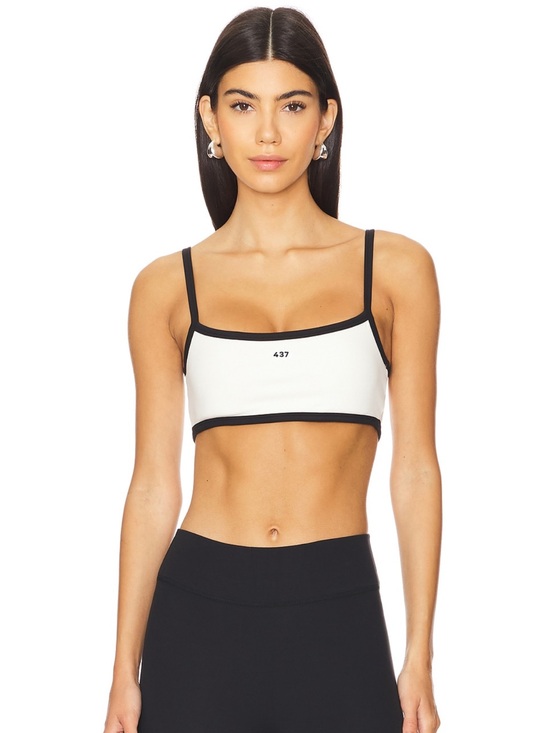 437 Tops - 437 micro bra cream and black XS